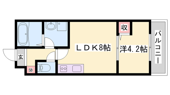 西新町駅 徒歩10分 5階の物件間取画像